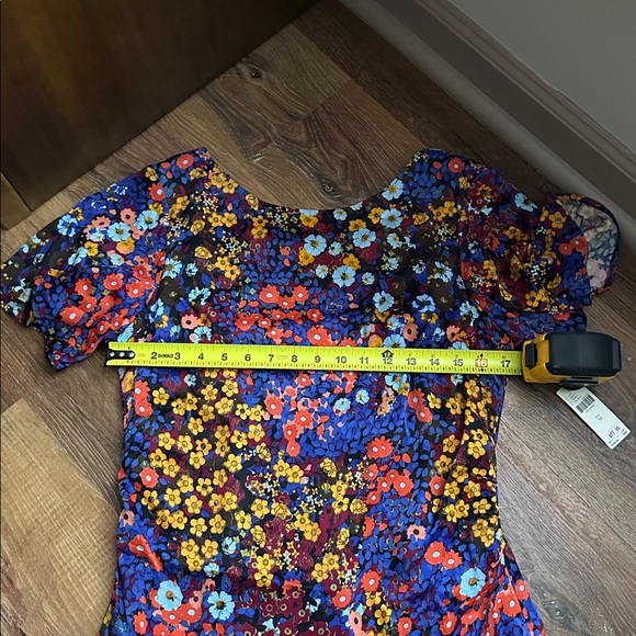 Anthropologie Vibrant Floral Mini Dress - Picture 11 of 12